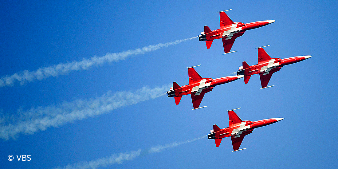 patrouille suisse am air festival!